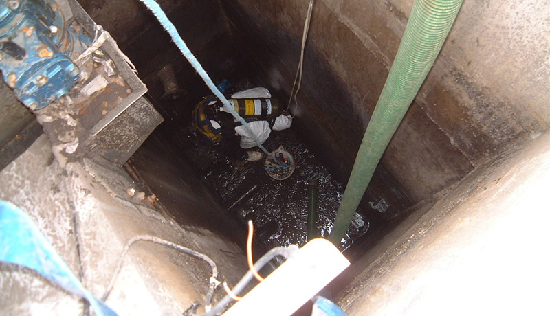  Interceptor Cleaning Confined Space Entry