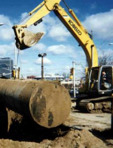 Excavation of Underground Storage Tank (UST)