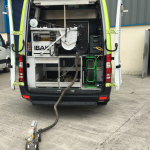 Interior view of Camera surveying van